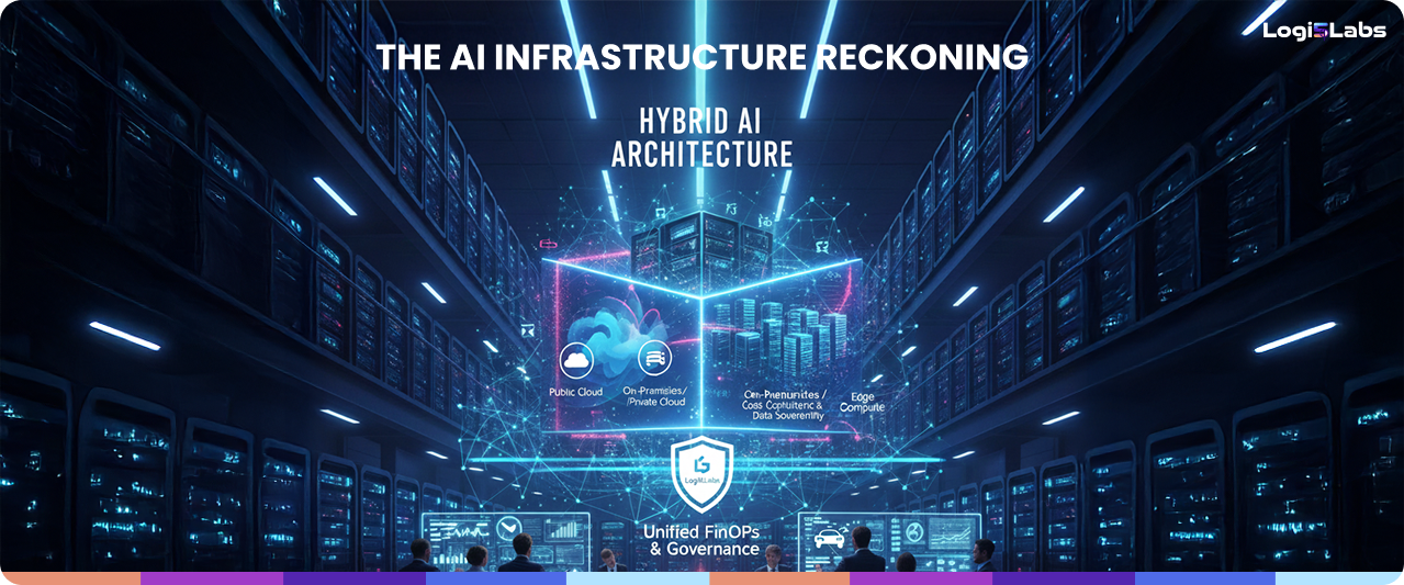 Diagram of hybrid AI architecture reducing inference costs vs. expensive cloud-first model